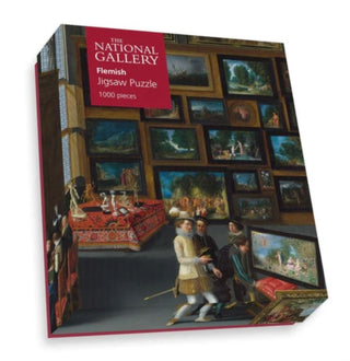 Cover image for 5056318150840 - National Gallery's Cognoscenti in a Room hung with Pictures 1000 Piece Puzzle