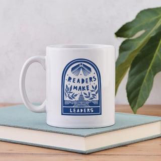 Cover image for 5060434074829 - Readers make Leaders - Literary Mug