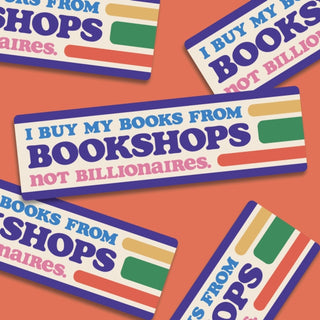 Cover image for 5060434074935 - Bookshops Not Billionaires Bumper Stickers Pk 10
