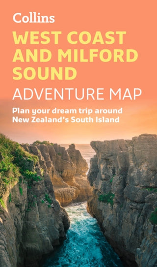 Cover image for 9780008652975 - West Coast and Milford Sound Adventure Map