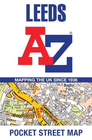 Cover image for 9780008657420 - Leeds A-Z Pocket Street Map