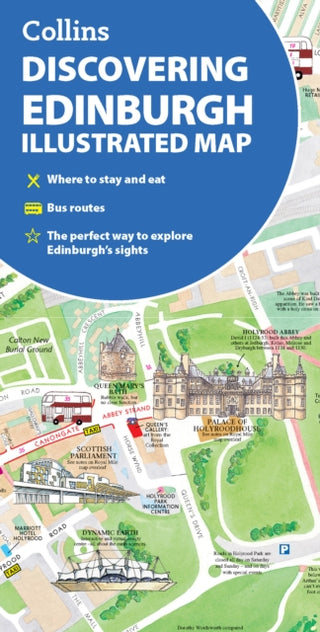 Cover image for 9780008663476 - Discovering Edinburgh Illustrated Map