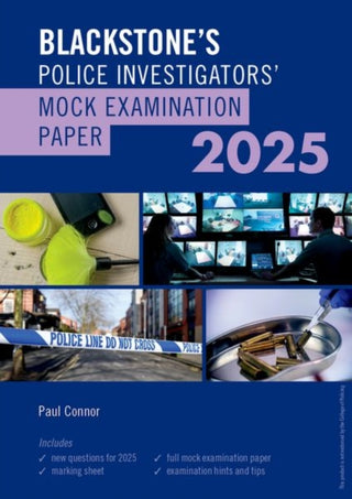 Cover image for 9780198935995 - Blackstone's Police Investigators Mock Exam 2025