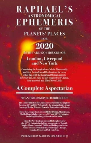 Cover image for 9780572047801 - Raphael's Ephemeris 2020