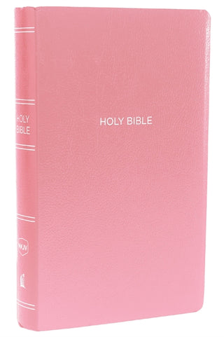 Cover image for 9780718074876 - NKJV, Gift and Award Bible, Leather-Look, Pink, Red Letter, Comfort Print
