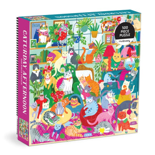 Cover image for 9780735380806 - Caturday Afternoon 500 Piece Family Puzzle