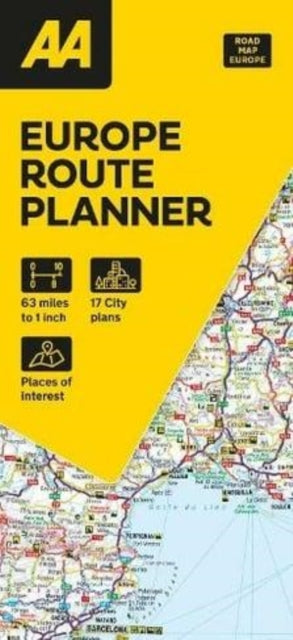 Cover image for 9780749584184 - AA European Route Planner Map
