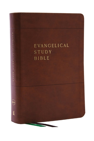 Cover image for 9780785227793 - Evangelical Study Bible: Christ-centered. Faith-building. Mission-focused. (NKJV, Brown Leathersoft, Red Letter, Large Comfort Print)