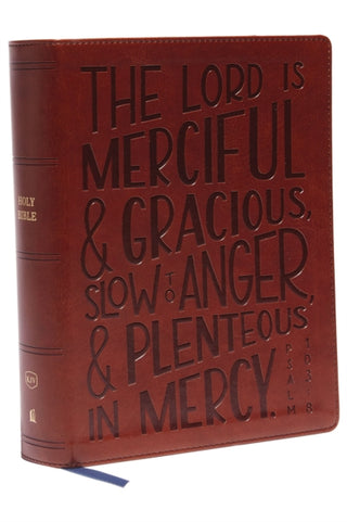 Cover image for 9780785292951 - KJV, Journal Reference Edition Bible, Verse Art Cover Collection, Brown Leathersoft, Red Letter, Comfort Print