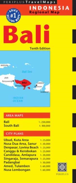 Cover image for 9780794608323 - Bali Travel Map Tenth Edition