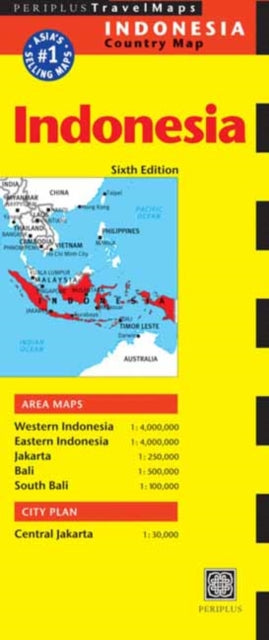 Cover image for 9780794608330 - Indonesia Travel Map Sixth Edition