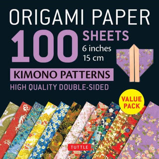 Cover image for 9780804852357 - Origami Paper 100 sheets Kimono Patterns 6" (15 cm)