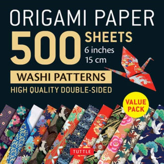 Cover image for 9780804852418 - Origami Paper 500 sheets Japanese Washi Patterns 6" (15 cm)