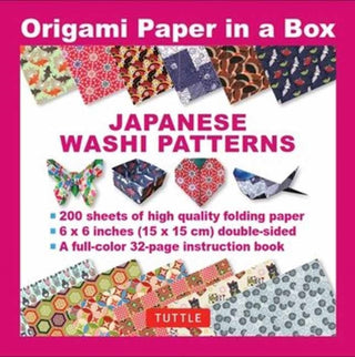 Cover image for 9780804857291 - Origami Paper in a Box - Japanese Washi Patterns