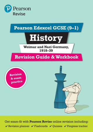 Cover image for 9781292169736 - Pearson REVISE Edexcel GCSE History Weimar and Nazi Germany, 1918-39 Revision Guide and Workbook incl. online revision and quizzes - for 2026, 2027 exams