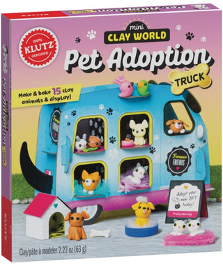 Cover image for 9781338643862 - Mini Clay World Pet Adoption Truck