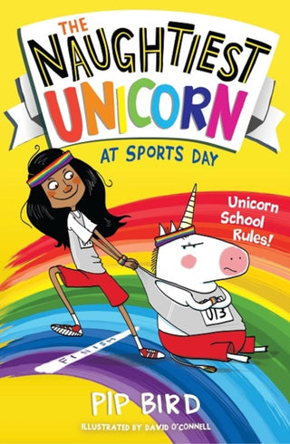 Cover image for 9781405294799 - The Naughtiest Unicorn at Sports Day