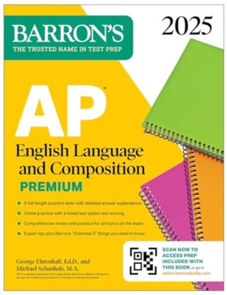 Cover image for 9781506291857 - AP English Language and Composition Premium, 2025: Prep Book with 8 Practice Tests + Comprehensive Review + Online Practice