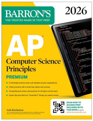 Cover image for 9781506297668 - AP Computer Science Principles Premium, 2026: Prep Book with 6 Practice Tests + Comprehensive Review + Online Practice