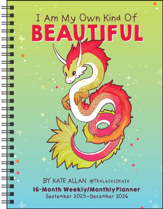 Cover image for 9781524898069 - I Am My Own Kind of Beautiful 16-Month 2025-2026 Weekly/Monthly Planner Calendar
