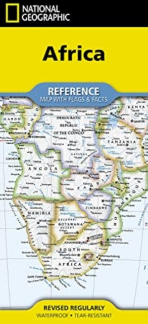 Cover image for 9781566959292 - National Geographic Africa Map (Folded with Flags and Facts)