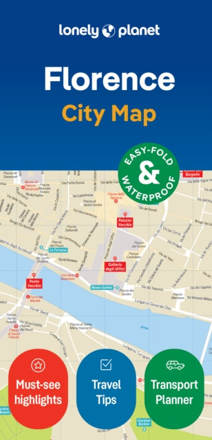 Cover image for 9781787015678 - Lonely Planet Florence City Map
