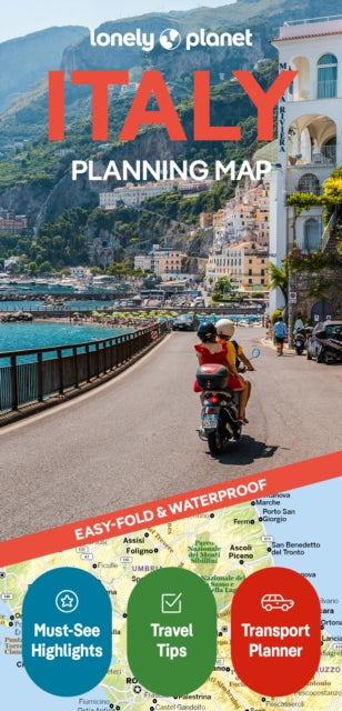 Cover image for 9781787015852 - Lonely Planet Italy Planning Map