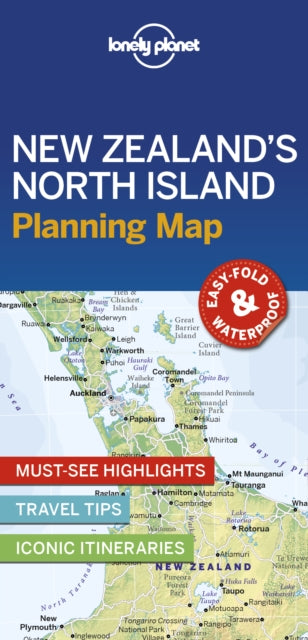 Cover image for 9781788685986 - Lonely Planet New Zealand's North Island Planning Map