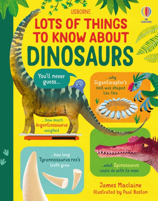 Cover image for 9781803700298 - Lots of Things to Know About Dinosaurs