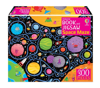 Cover image for 9781805077923 - Usborne Book and Jigsaw Space Maze