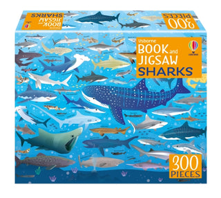 Cover image for 9781805079897 - Usborne Book and Jigsaw: Sharks