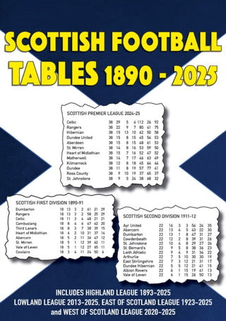 Cover image for 9781862235427 - Scottish Football Tables 1890-2025