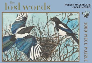 Cover image for 9781912916719 - The Lost Words Magpie 1000 Piece jigsaw