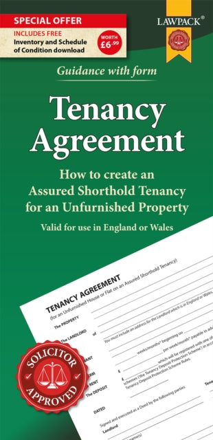 Cover image for 9781913714079 - Unfurnished Tenancy Agreement Form Pack