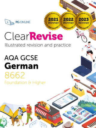 Cover image for 9781916518018 - ClearRevise AQA GCSE German 8662