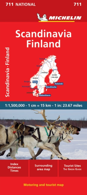 Cover image for 9782067262881 - Scandinavia & Finland - Michelin National Map 711