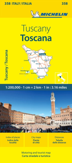 Cover image for 9782067262966 - Toscana - Michelin Local Map 358