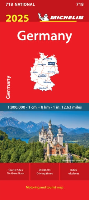 Cover image for 9782067265363 - Germany 2025 - Michelin National Map 718