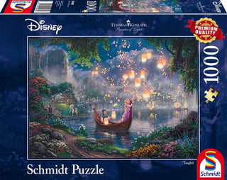 Supplemental image for 4001504594800 - Disney - Tangled by Thomas Kinkade 1000 Piece Schmidt Puzzle