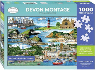 Cover image for 5017680068843 - Jigsaw 1000 Piece - Devon Montage (L)