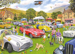 Supplemental image for 5017680071386 - Jigsaw 1000 Piece - Village Motor Show (L)