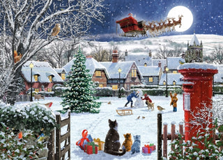 Cover image for 5017680100758 - Jigsaw 1000 Piece - Santa'S Visit (L)