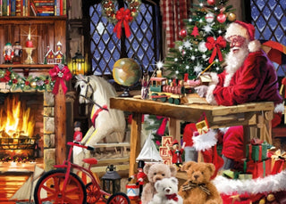 Supplemental image for 5017680100772 - Jigsaw 1000 Piece - Santa'S Workshop