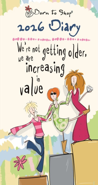 Cover image for 5020211312216 - Born to Shop Deluxe Slim Diary 2026