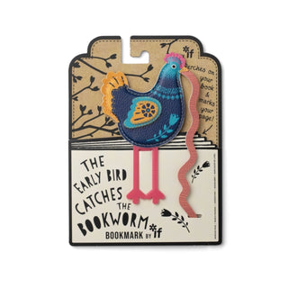 Cover image for 5035393166021 - Early Bird Catches the Bookworm Bookmark - Chicken