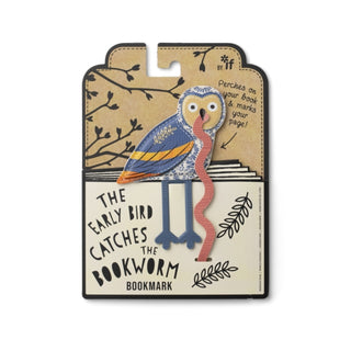 Cover image for 5035393166045 - Early Bird Catches the Bookworm Bookmark - Owl