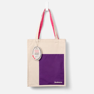 Cover image for 5035393380434 - Bookaroo Tote Bag - Purple & Pink