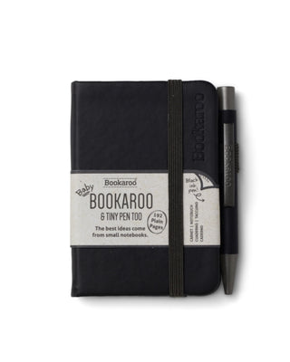 Supplemental image for 5035393382018 - Bookaroo - A7 Baby Notebook & Pen - Black