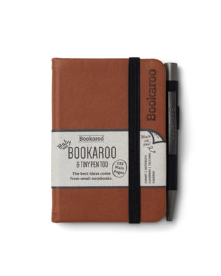 Supplemental image for 5035393382025 - Bookaroo - A7 Baby Notebook & Pen - Brown