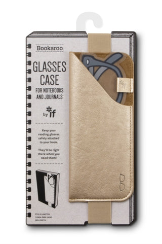 Supplemental image for 5035393412050 - Bookaroo Glasses Case - Gold